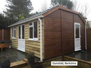 Picture of a garden room that we built in Dunsfold, Berkshire