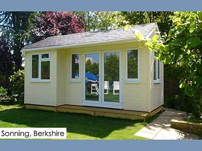 Picture of a garden room we built in Sonning, Berkshire